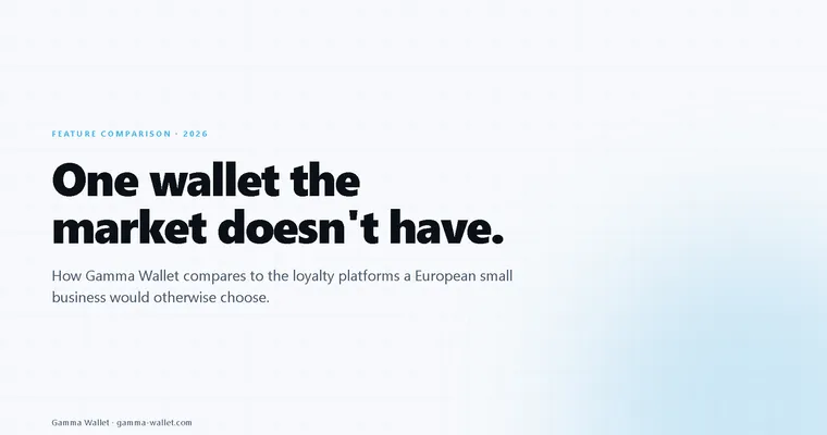 Gamma Wallet feature comparison — one wallet the market doesn't have