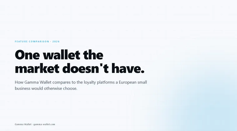 Gamma Wallet feature comparison — one wallet the market doesn't have