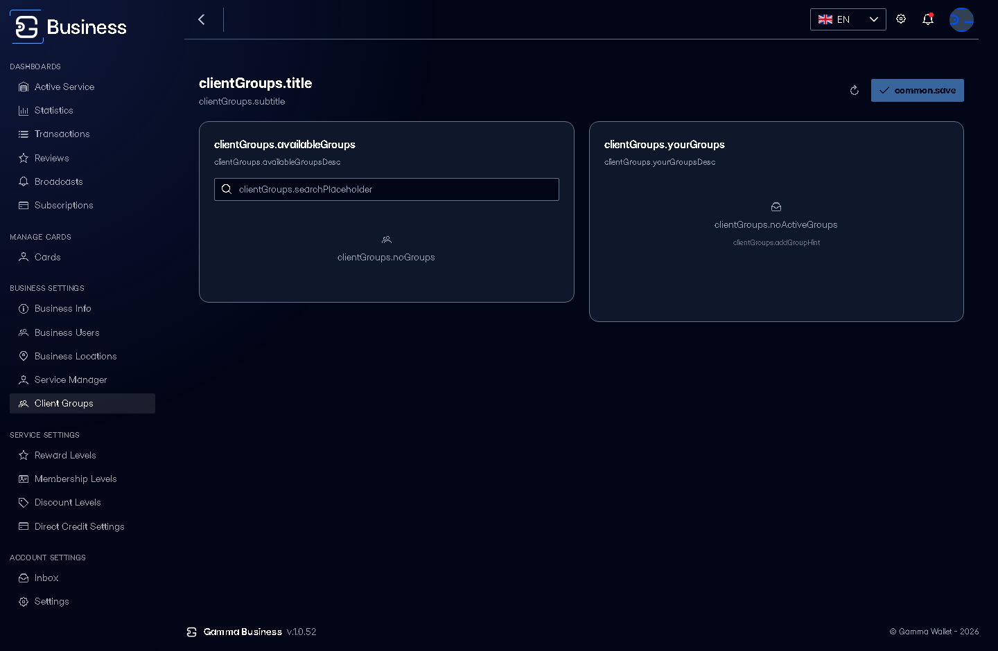 Client Groups