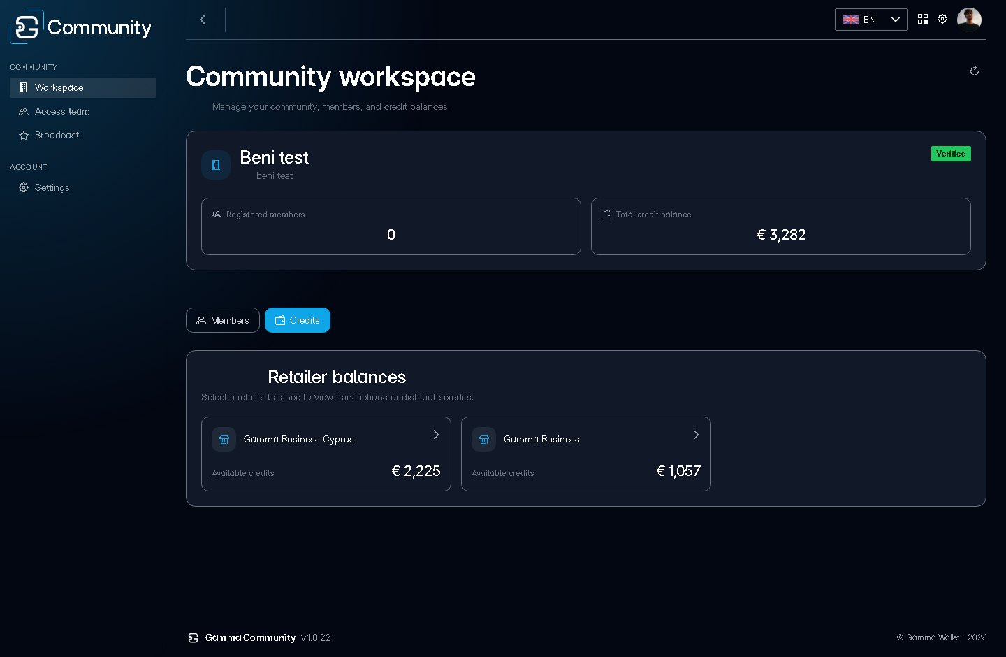 Retailer balances