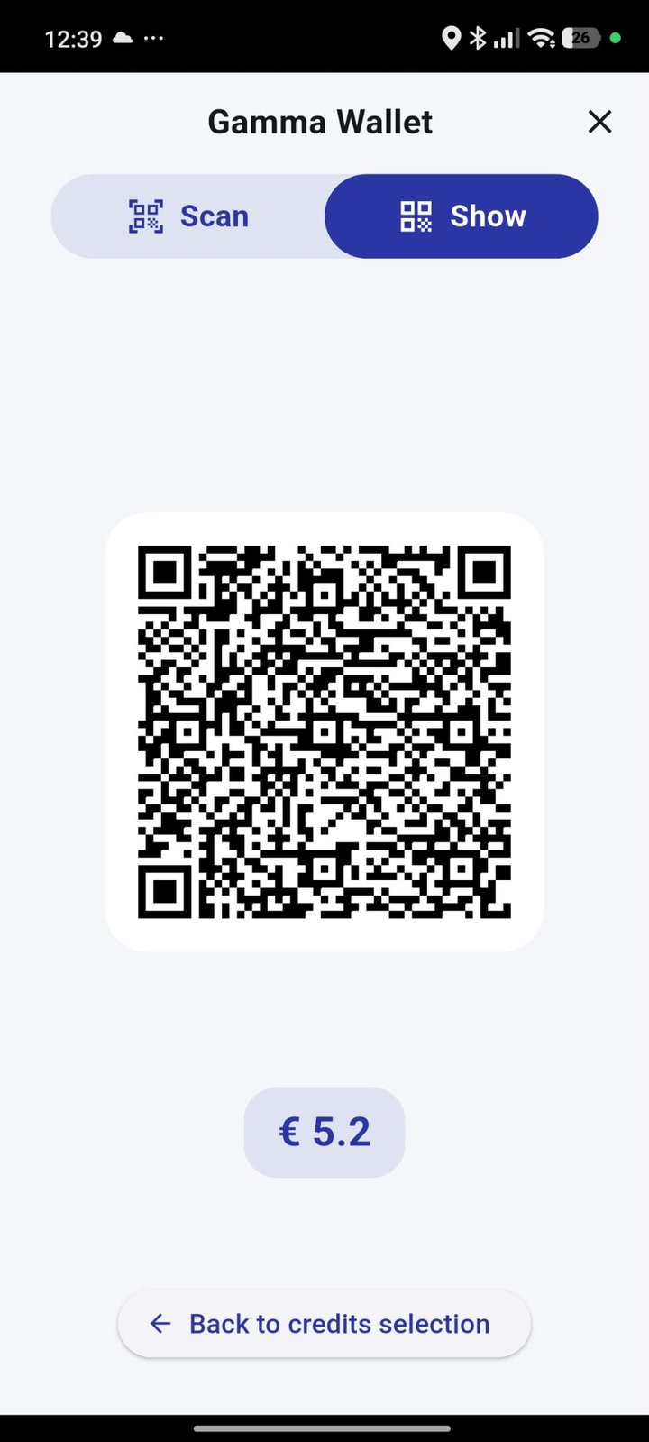 Your code, with the amount